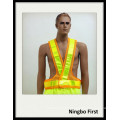 Traffic Safety Vest with Reflecrive Crystal Tape